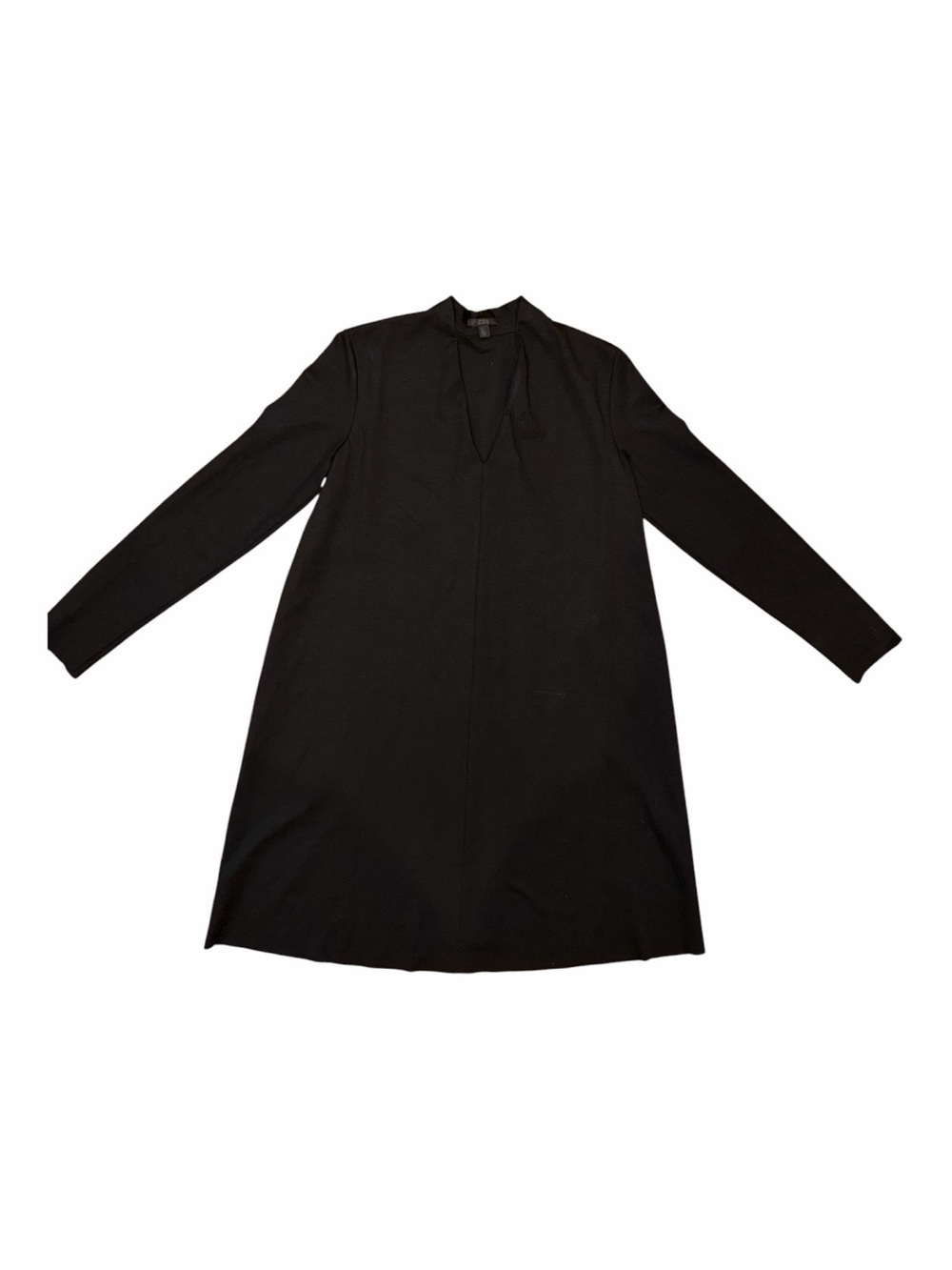 COS Black Long-Sleeve Shift Dress